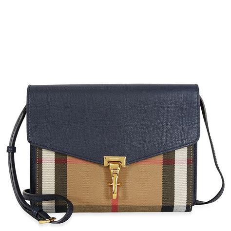 Burberry Small Leather House Check Crossbody Bag